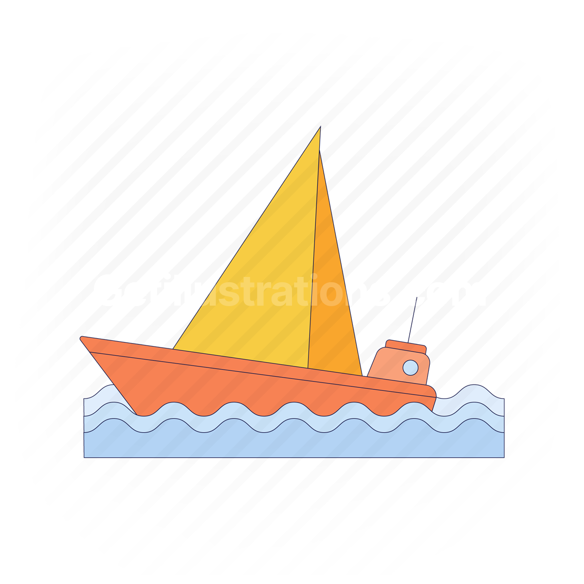 boat, ship, sail boat, transport, travel